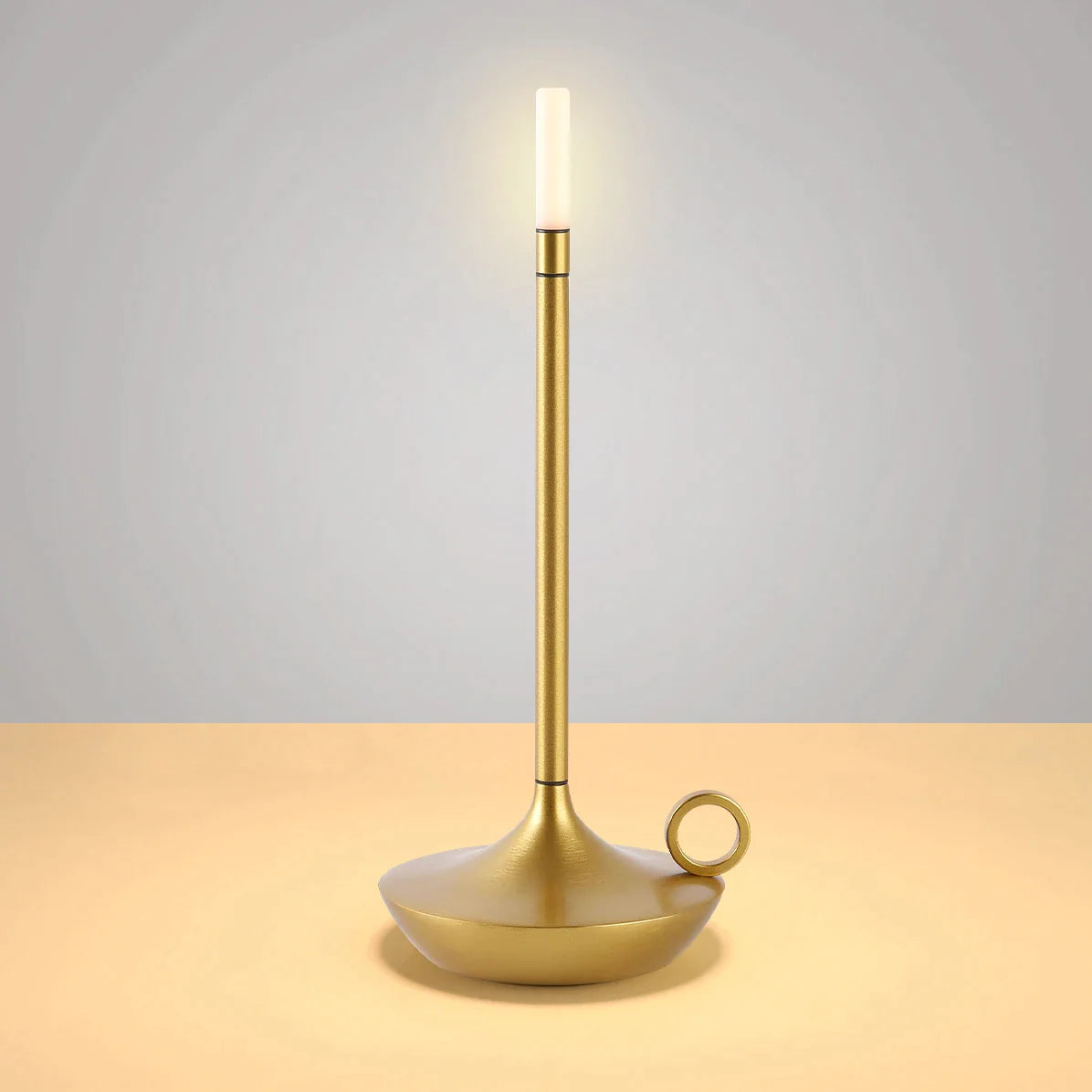 Glow wick rechargeable LED Lamp- Golden