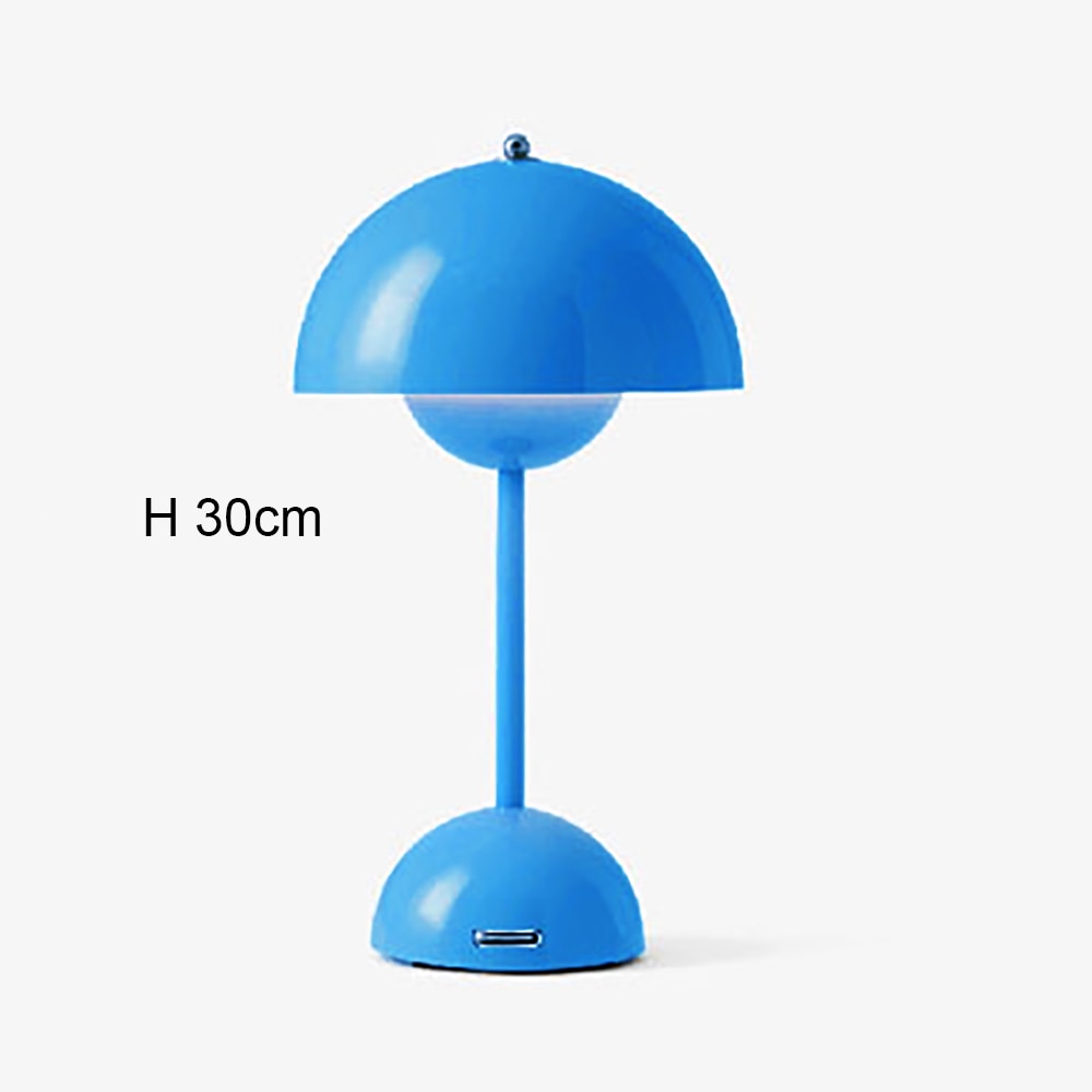 GlowBud: Rechargeable Table Lamp Blue