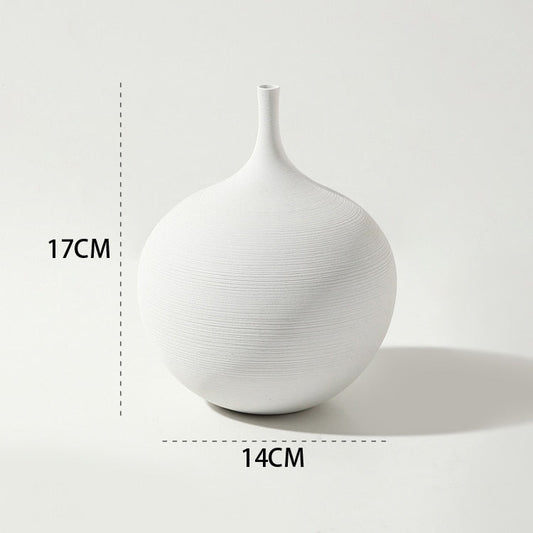 Serene Chic: Handmade Zen Ceramic Art Vase