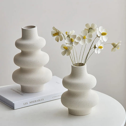 Scandinavian Wave Ceramic Vase