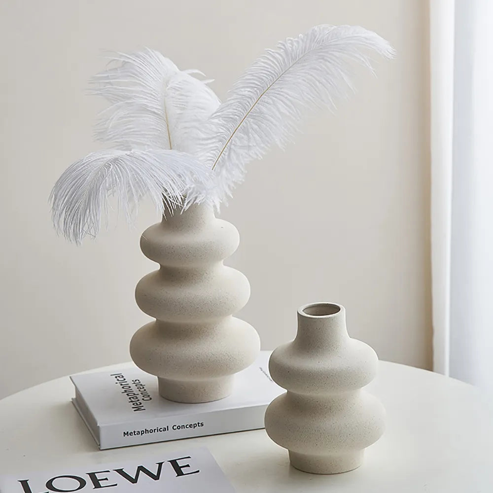 Scandinavian Wave Ceramic Vase