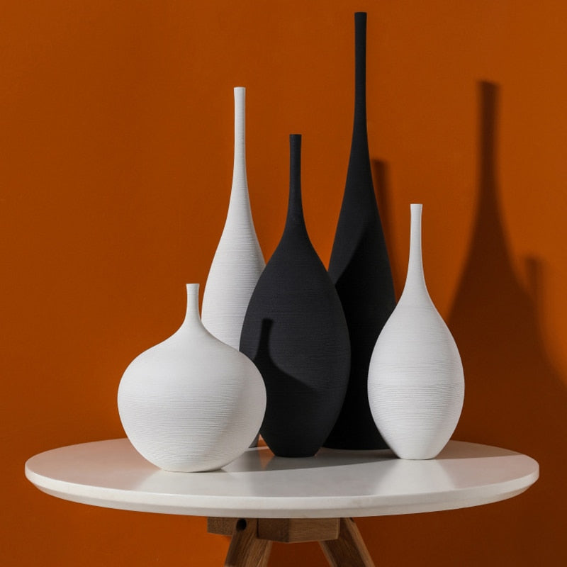 Serene Chic: Handmade Zen Ceramic Art Vase