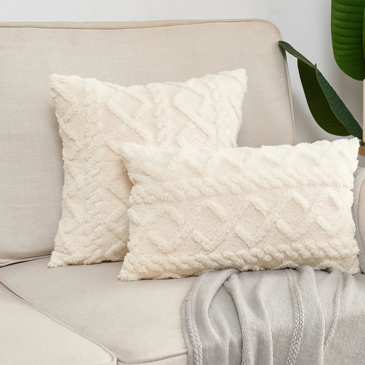 Plush Fabric Decorative cushion covers