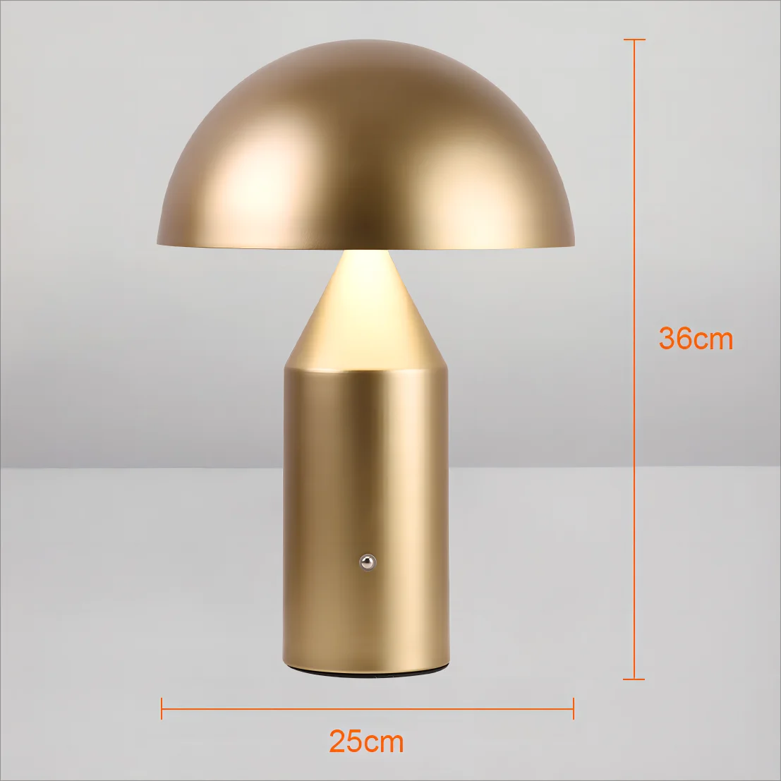 RetroGlow LED Table Lamp in Gold