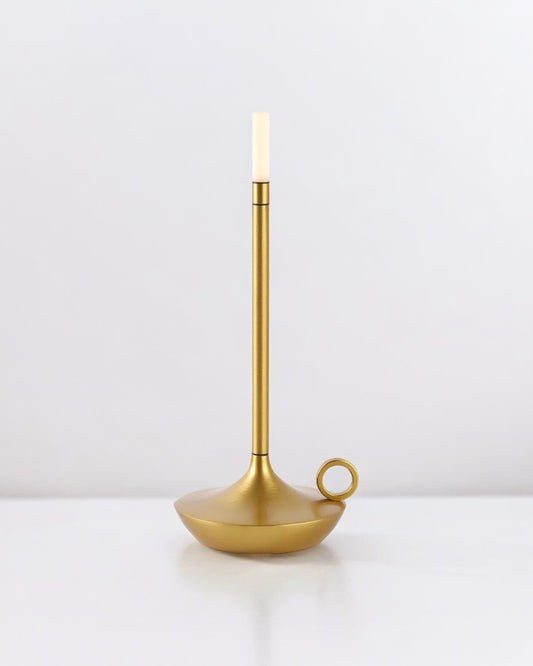 Glow wick rechargeable LED Lamp- Golden