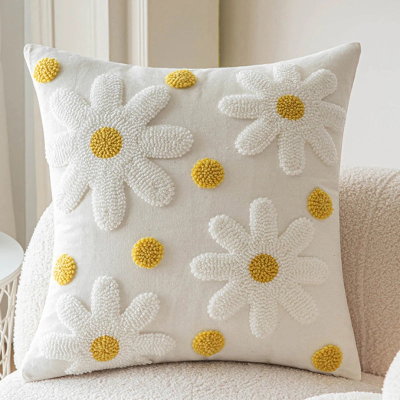 Rabbit Cushion Cover in Yellow