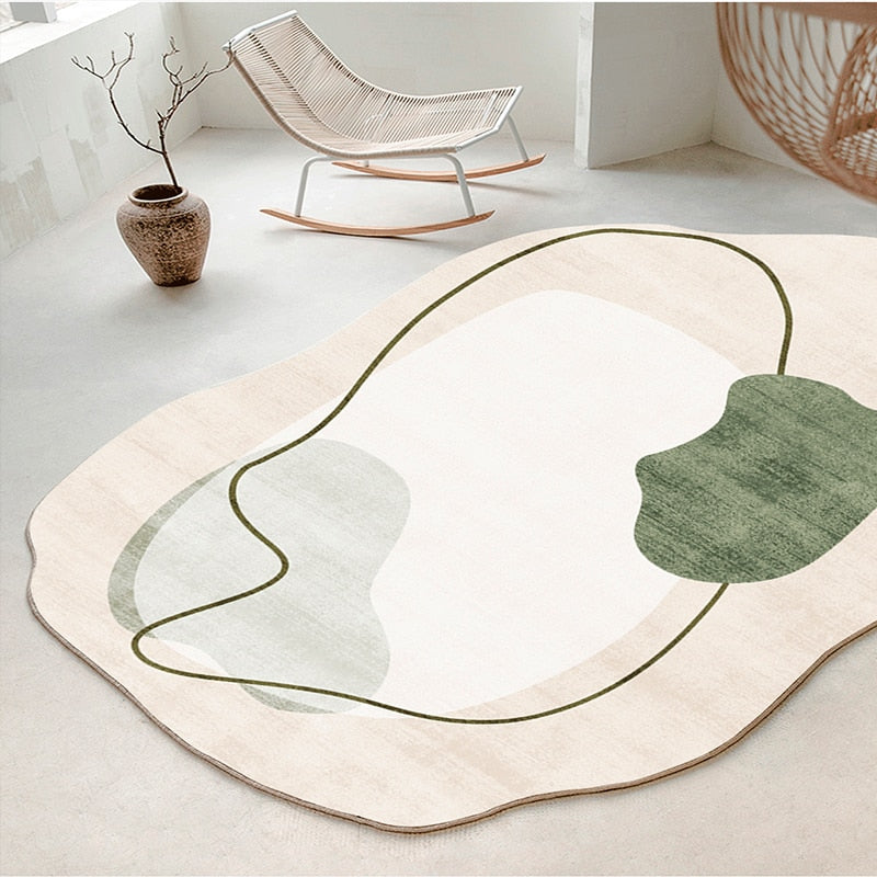 Nordic Luxe: Irregular Living Room Carpet