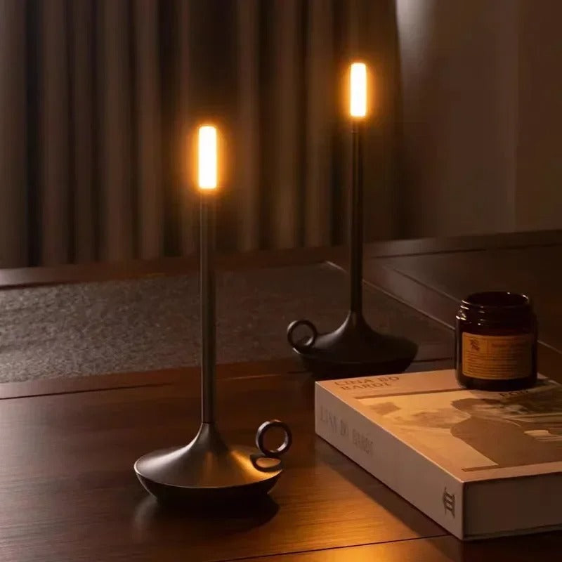 Glow wick rechargeable LED Lamp- Golden